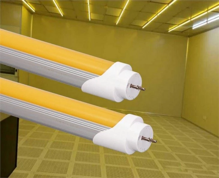 Anti-UV T8 LED-Röhrenbeleuchtung gelbe Abdeckung für staubfreie Werkstatt