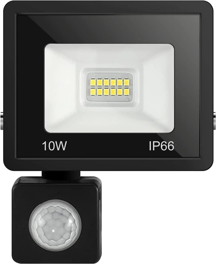 10 W LED-Flutlicht, PIR-Sensor, Bewegungssicherheit, Flutlicht
