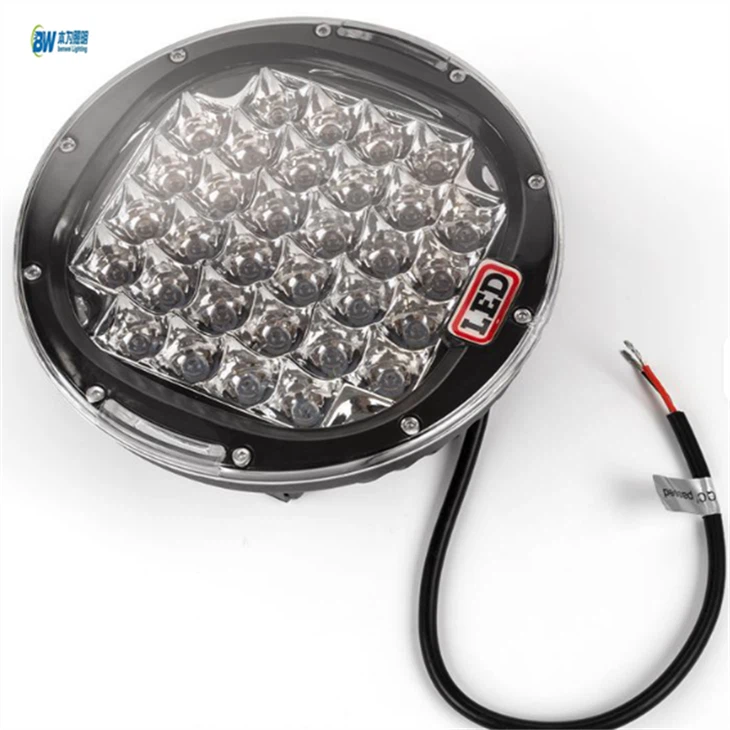 R 96W Round Black LED Spot Driving Work Light 9 Inch factory