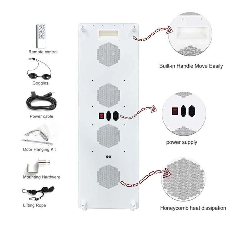 1000W/1500W Full Body Red/NIR LED Panel: 660nm & 850nm Light Therapy factory