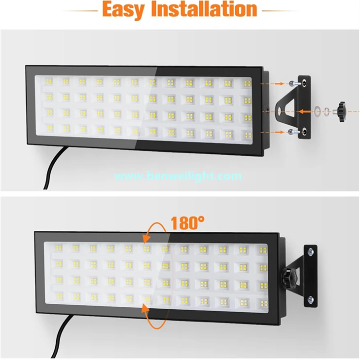 100W 13000LM 6000K Waterproof LED Shop Light With Plug factory