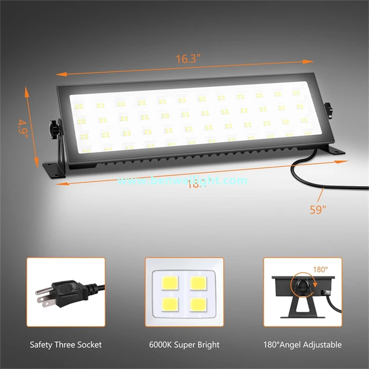 100W 13000LM 6000K Waterproof LED Shop Light With Plug suppliers