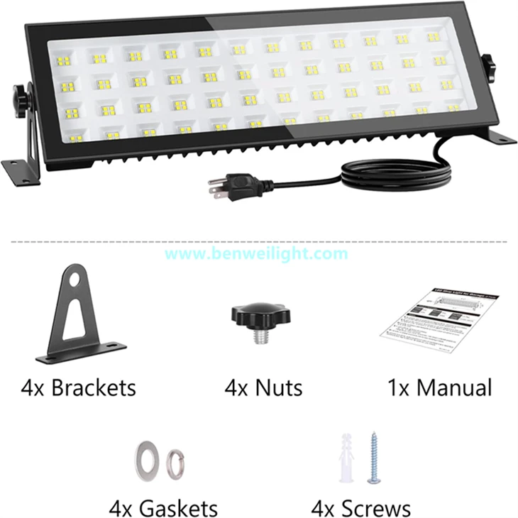 100W 13000LM 6000K Waterproof LED Shop Light With Plug high quality