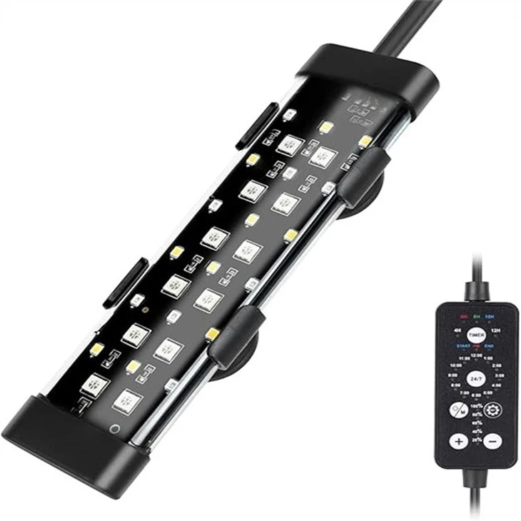 Fish Tank Light With Dimmer-Timer,12W Full Spectrum Aquariums Plant Light With LCD Monitor suppliers