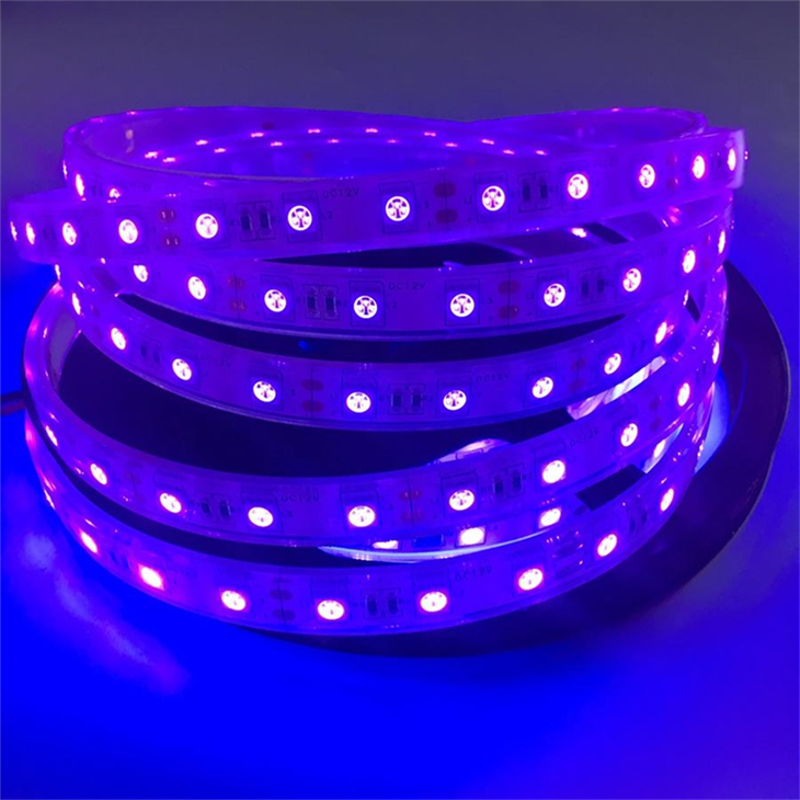 IP68 365nm Uv C Schwarzlicht-LED-Streifenlicht 120 LEDs/m 2835