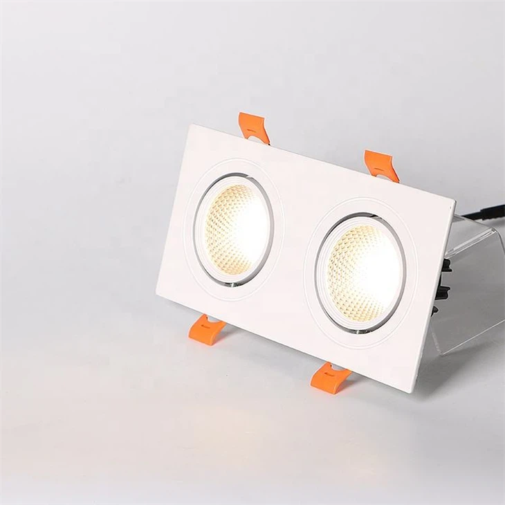Recessed LED Downlight - Square COB Spotlight (Single/Double/Triple Head) suppliers