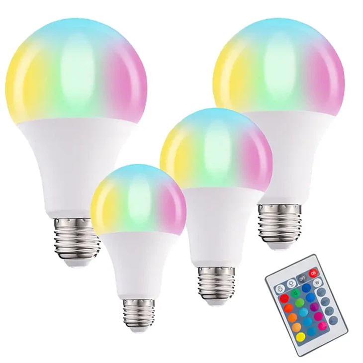 RGB-Fernbedienung, intelligente LED-Glühbirne, 9 W, E27, E26, B22, LED-Smart-Glühbirne