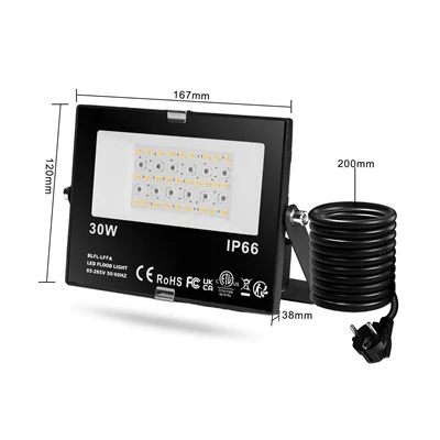 2700K warmweiße LED-Gartenleuchte aus Aluminium