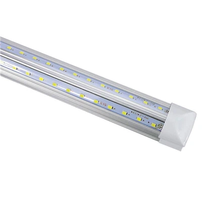 8 Fuß T8 LED-Gefrierschrankleuchte|V-Form Kühlkörper|75 W, 6500 K, klare Linse