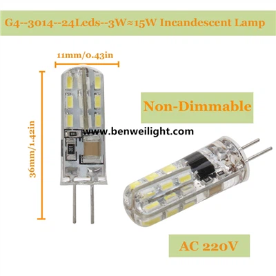 LED-Kapselbirnen: G4/G9/E14, 220 V/12 V AC/DC