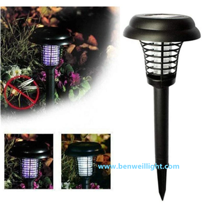 Solar-Mückenvernichtungslampe - IP65 wasserdichter Outdoor-Insektenvernichter mit LED-Licht