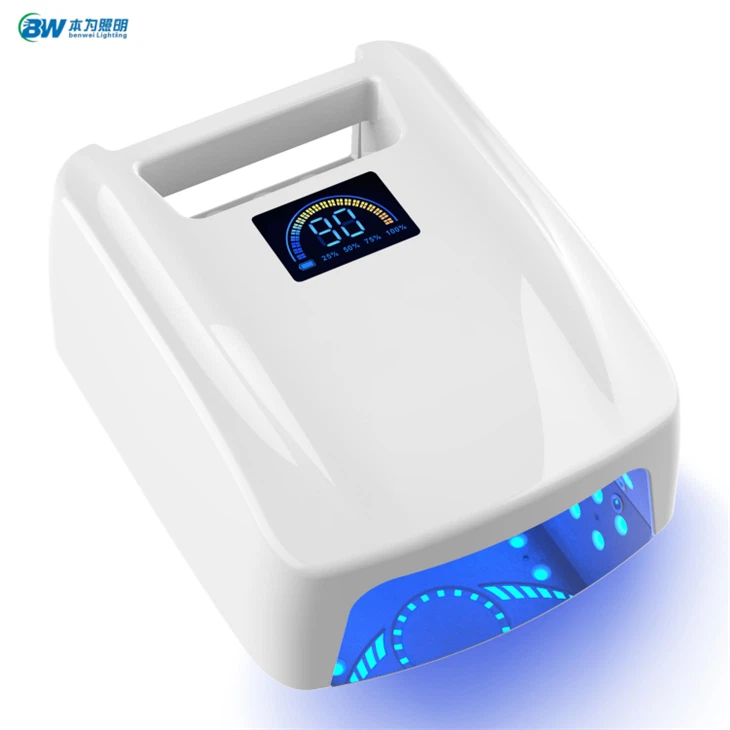 72 W kabellose LED-Nagellampe, tragbar, schnell trocknend